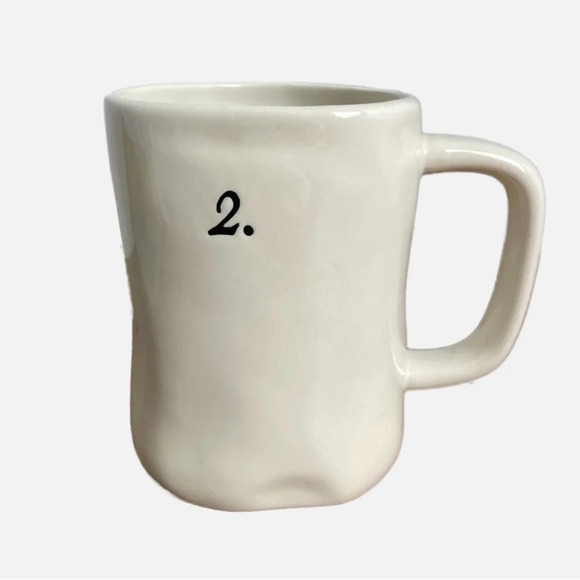 Rae Dunn Number 2. Coffee Tea Mug Artisan Collection by Magenta EUC - Picture 8 of 8